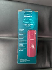 HoMedics Portable Ultrasonic Humidifier Rechargeable Aromatherapy Pink 7.7 oz