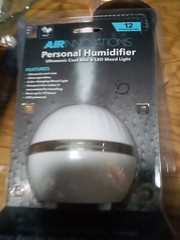 Air Innovations Personal Humidifier Ultrasonic Cool Mist & LED Mood Light Purple