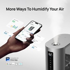 Luxury 6L Humidifier for Large Rooms – Smart Digital, Auto Adjust & Aroma Boost