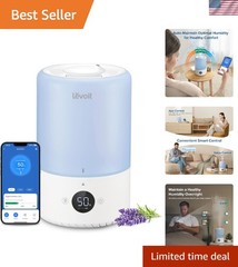 3L Smart Humidifier for Bedroom and Nursery – Whisper Quiet and App Controlled