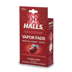 HALLS Mentho-Cherry Scented Vapor Pads for Humidifier Free Ship NEW