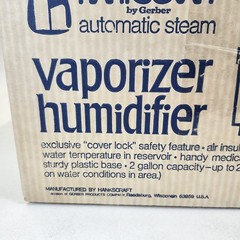 Hankscraft Vaporizer Humidifier Gerber Automatic Steam Box 5595 Working Vintage
