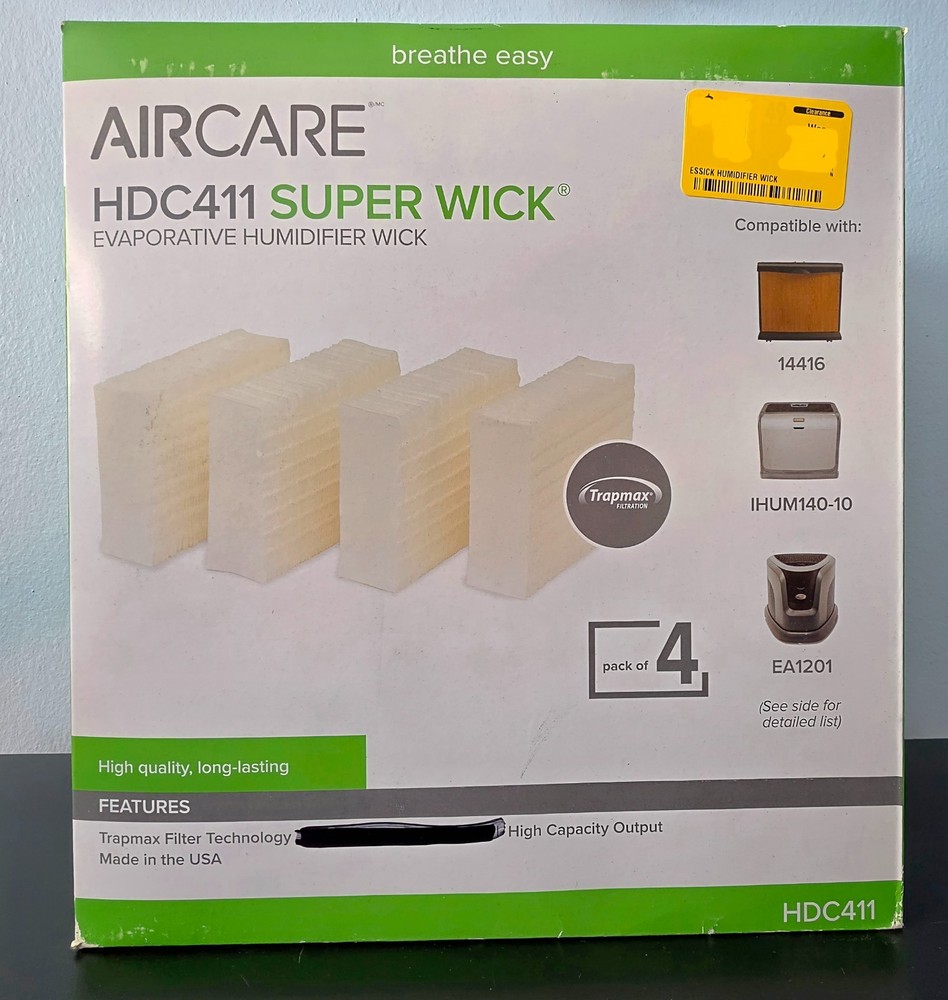 AIRCARE HDC411 Super Wick Humidifier Filter 4-Pack Evaporative Wick