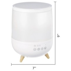 Ultrasonic Humidifier Diffuser Cool Mist Filter-Free Aromatherapy Night Light