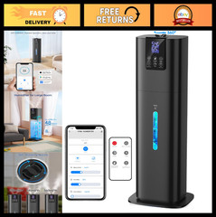 8L Cool Mist Humidifier for Large Rooms, Top Fill, App & Remote Control, 3 Modes