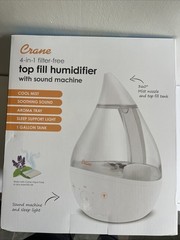 Crane 4-in-1 Drop Ultrasonic Cool Mist Humidifier