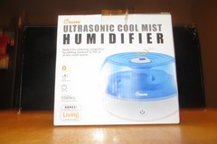 Crane EE-5951 Ultrasonic Cool Mist Humidifier 0.2 Gal Blue & White