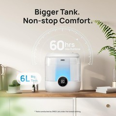 Ultrasonic Large Room Humidifier 6L Cool Mist Quiet Aroma Diffuser Auto Mode New