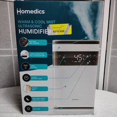 Homedics Premium Warm & Cool Mist Ultrasonic Topfill Humidifier, 58 Hour Runtime