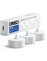 DREO ScaleInhibitor Cartridge 3Pack for Humidifiers HM735S, Prevent Mineral B…