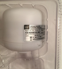 Easy Home ULTRASONIC HUMIDIFER Portable-Cool Mist NEW OPEN BOX-Power Cord