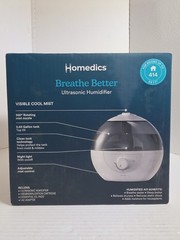 HoMedics Rreathe Better Ultrasonic Humidifier up to 414 SQ FT (UHE-CMTF32-WT)
