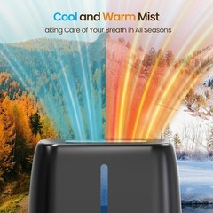 Top Fill Humidifier 6L Auto Mode Cool Warm Mist Quiet Sleep Aromatherapy New