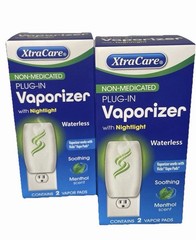 New Plug-In Vaporizer Nightlight & 2 Vapor Pads Non Medicated Lot Of 2 XtraCare