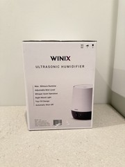 Winix 0.6 Gallon Ultrasonic Humidifier w/ Night Light – White/Dark Gray