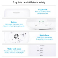 500ML Aroma Air 7 LED Essential Oil Diffuser Ultrasonic Aromatherapy Humidifier