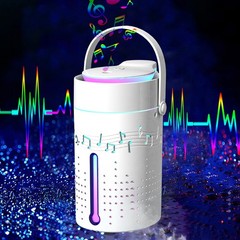 1-1000mL Mist Humidifier Diffuser With Speaker Colorful Light JCOU