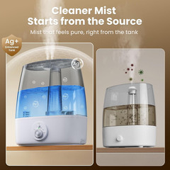 Humidificador con depósito Stay Clean de 6.5 L para habitaciones grandes, de baj