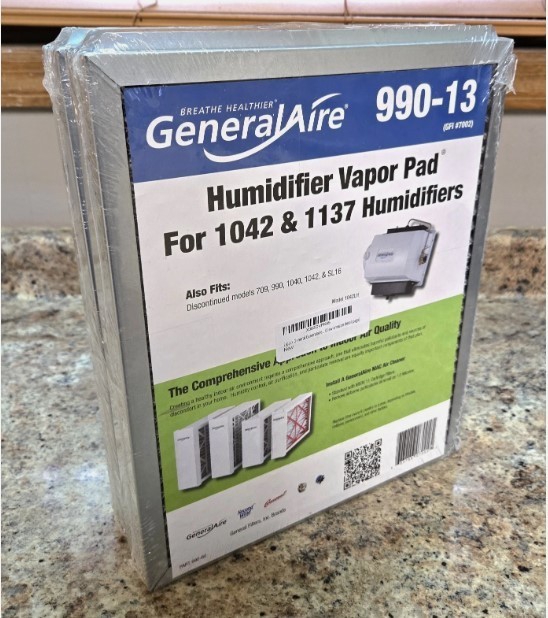 GeneralAire 990-13 Humidifier Vapor Pad for 1042 & 1137 Models New Sealed