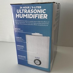 Purity+ Ultrasonic Humidifier 24 Hour 5 Liter White PUR-24HUM Tabletop Room