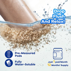 Septic Tank Treatment Pods – 12 Pcs for 1-Year Supply | Beneficial Bacteria & En