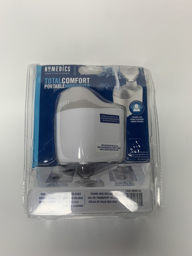 Homedics Water Bottle Total Comfort Portable Humidifier Travel 20 Oz – Open Box