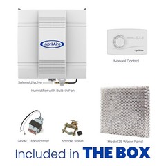 AprilAire 700M Whole-House Humidifier, Manual Fan Powered Furnace Humidifier,