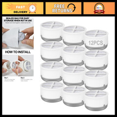 12 Packs Replacement Humidifier Pads, Resealable, Cost-Effective One-Year Supply