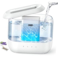 DREO 4L Humidifiers for Bedroom, 36H Runtime, 28 dB Quiet, HM311 | Easy White