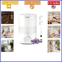 White 3L Ultrasonic Cool Mist Humidifier with Aroma Diffuser for Bedroom
