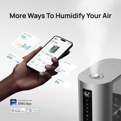 DREO 6L Humidifiers for Bedroom, Smart Warm & Cool Mist for Large Room, 60Hr