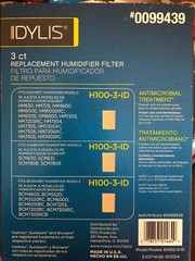 IDYLIS (3 Count) Humidifier Filter H100-3-ID For Sunbeam Holmes Bionaire