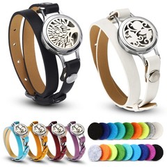 Bonuci 2 Pcs Essential Oil Diffuser Bracelet Gift for Mother’s Day White