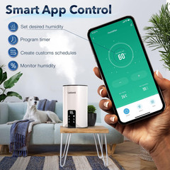 WiFi Control Humidifiers for Bedroom Dual Mist Cool & Warm! Humidifier 4L Big