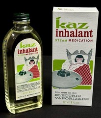 vtg KAZ Inhalant 6 OZ Steam Medication Soothing for Electric Vaporizers Vics NOS