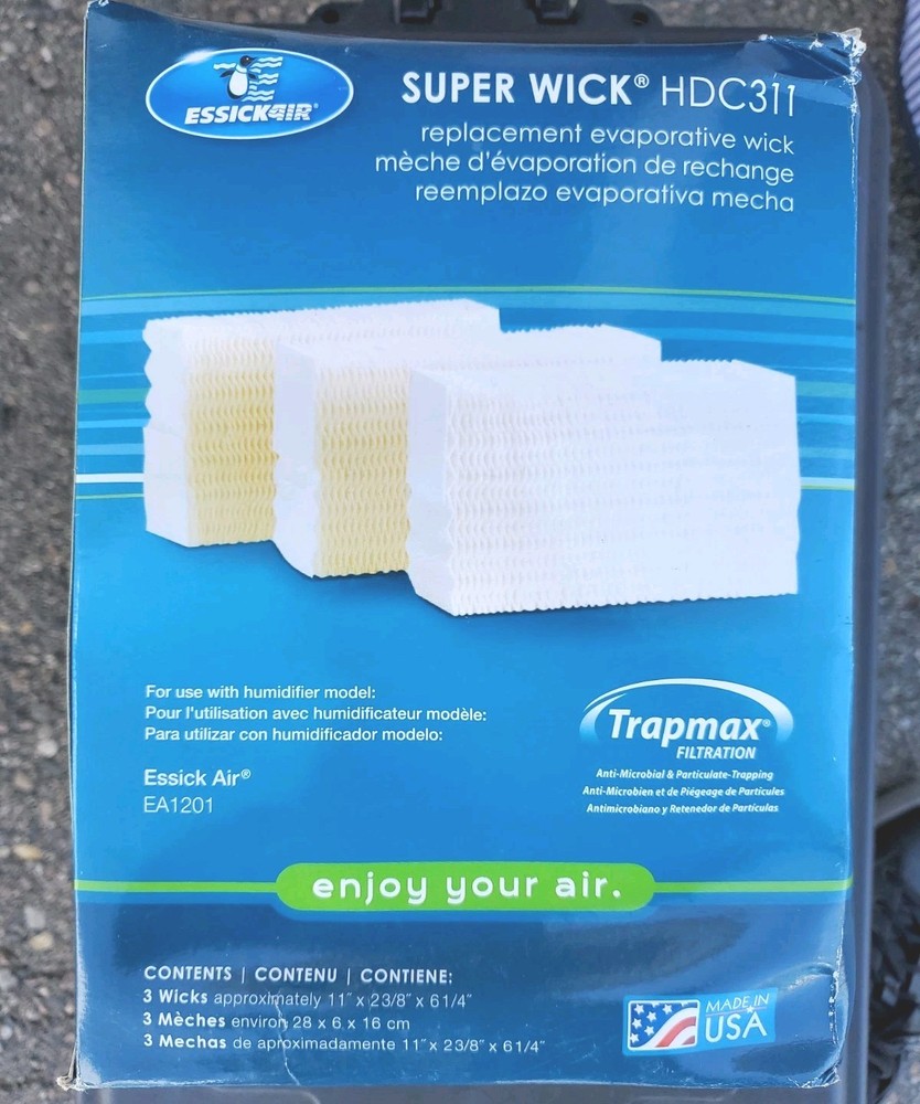 3-Pack AIRCARE HDC311 Evaporative Humidifier Super Wick Filters EA1201 & EA1208