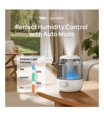 Dreo Humidifiers, 3L Top Fill 30H & 26dB Quiet Runtime Large Room