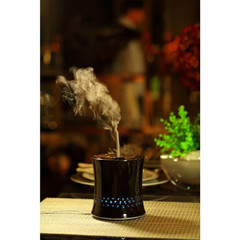 Ultrasonic Aroma Diffuser Humidifier with Ceramic Housing in Black