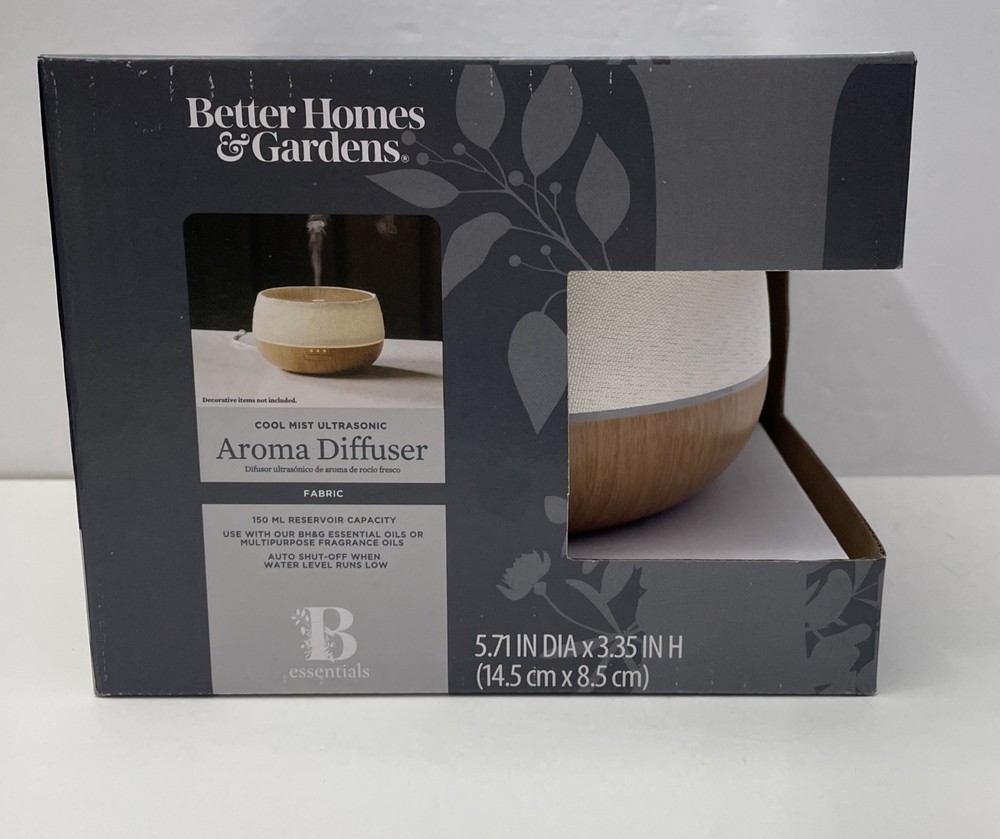 Better Homes & Gardens Cool Mist Fabric Diffuser 150ml Vanilla Dream Color