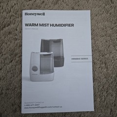 Honeywell HWM845 Warm Mist Humidifier with Essential Oil Cup and Filter-Free