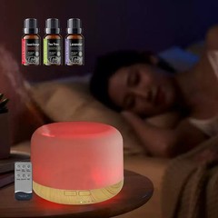 Essential Oil Diffuser 500ML Aromatherapy Diffuser Mist Humidifiers 7 Color LED