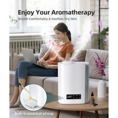 Ultrasonic Humidifier Cool Mist Aromatherapy Auto Shut Off Quiet 500 sq ft New