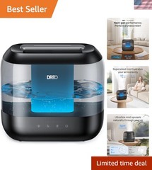 4L Humidifiers for Bedroom, 36H Runtime, 28 dB Quiet, HM311, Black | Easy to …