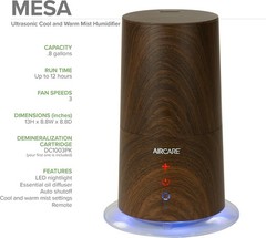 Ultrasonic Humidifier – Warm/Cool Mist, 750sq ft, Nightlight, Remote, Aroma Tray