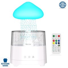 Rain Cloud Humidifier 450ML Ultrasonic White Noise Machine Mushroom Night Light