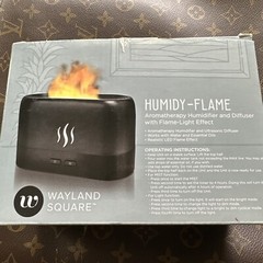 Aromatherapy Diffuser Humidifier Wayland Square Flame Light Effect