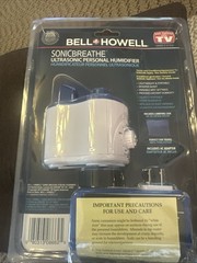 Bell and Howell Sonic Breathe Ultrasonic Personal Humidifier PORTABLE SILENT