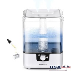 2-in-1 Humidifier Aroma Diffuser Quiet Top Filling Night Light 6L Water Tank New