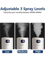 Keshan Ultrasonic Console Humidifier 9L White Touch/Remote Top-fill