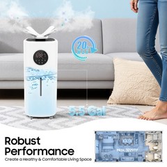 21L Large Humidifier, 35dB Touch Control Humidifier, 110W Commercial Humidifier